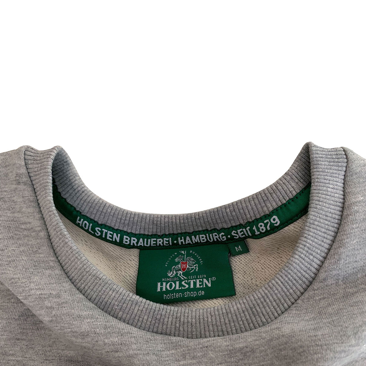Sweatshirt, unisex, grau-meliert „Seit 1879“ (weiß)