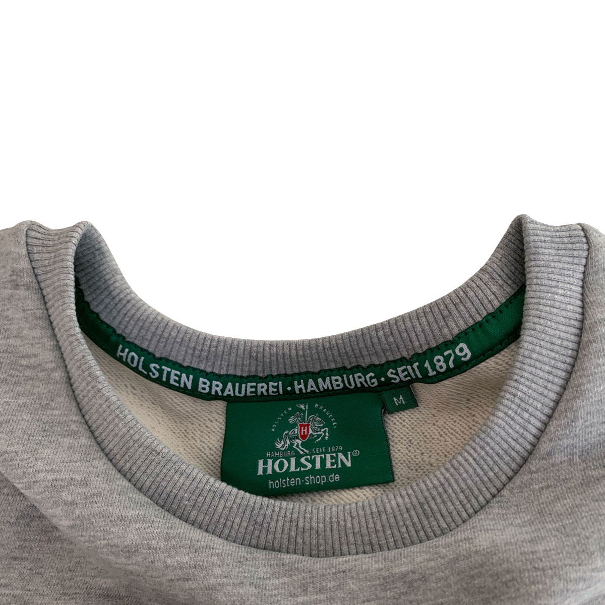 Sweatshirt, unisex, grau-meliert „Seit 1879“ (schwarz)