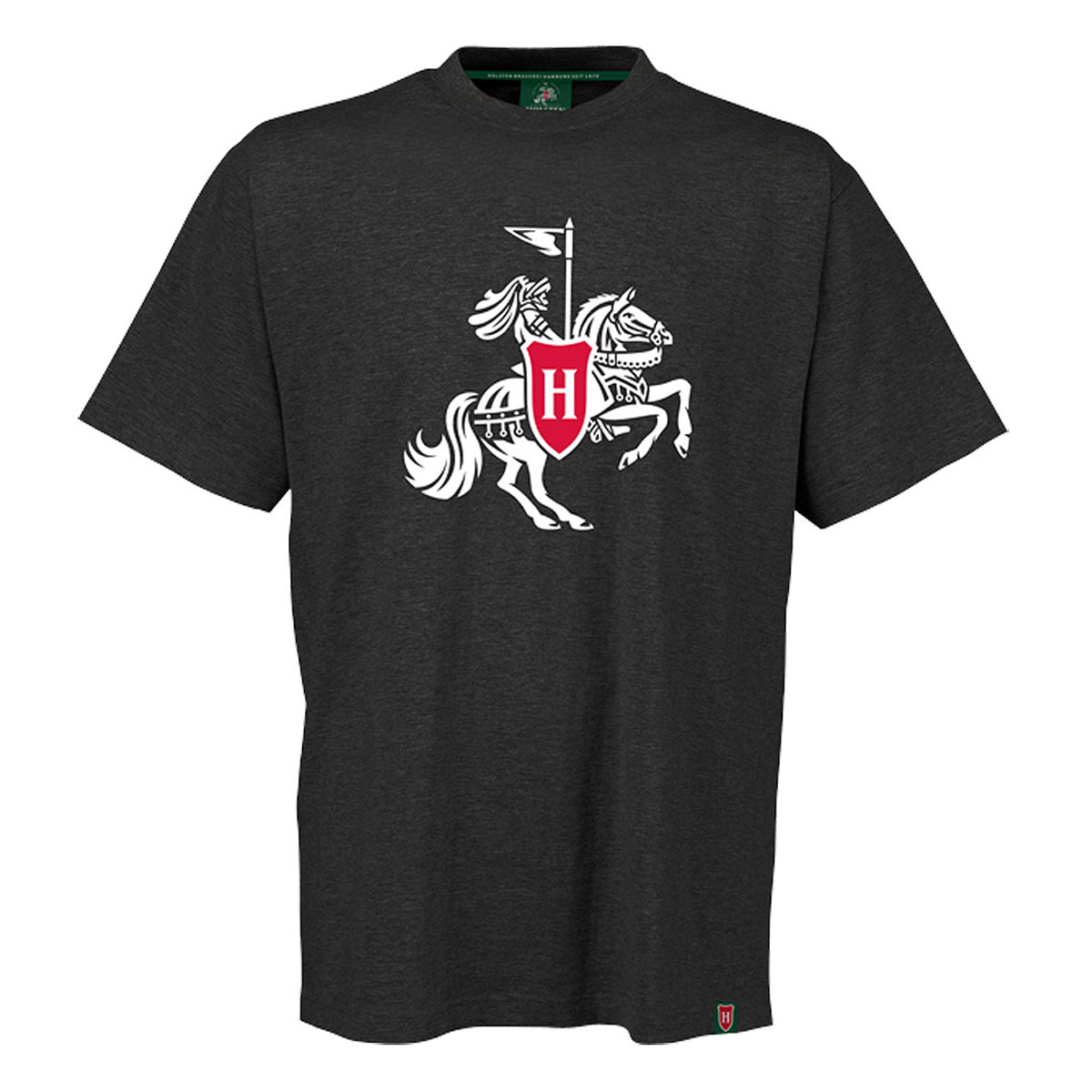 Herren-T-Shirt, anthrazit-meliert „Ritter groß“
