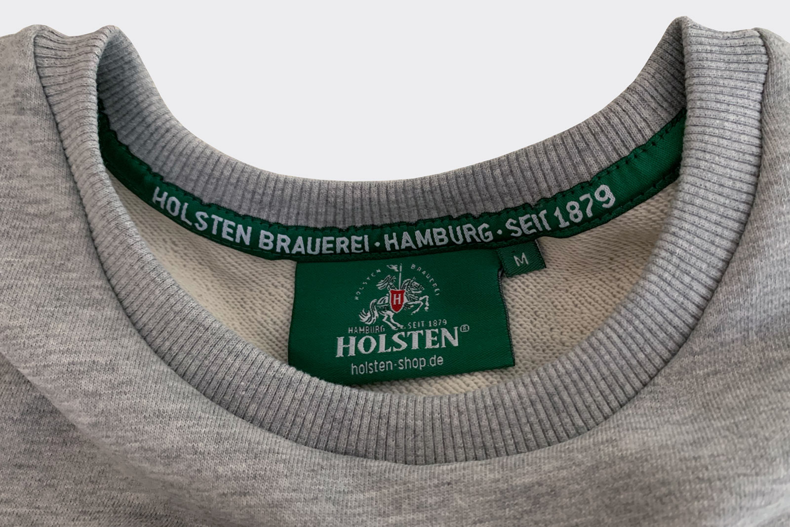 Sweatshirt, unisex, grau-meliert „Seit 1879“ (schwarz)